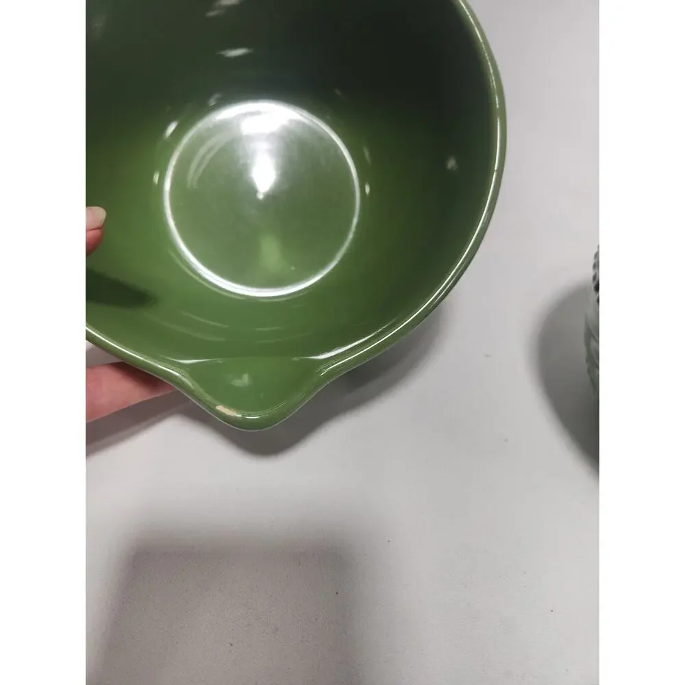 Temp-tations by Tara Old World Green Nesting Batter Mixing Bowls Set of 3 1.5QT